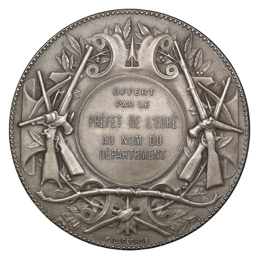 Médaille de récompense Préfet de l'Eure Argent 38.61 gr 41 mm