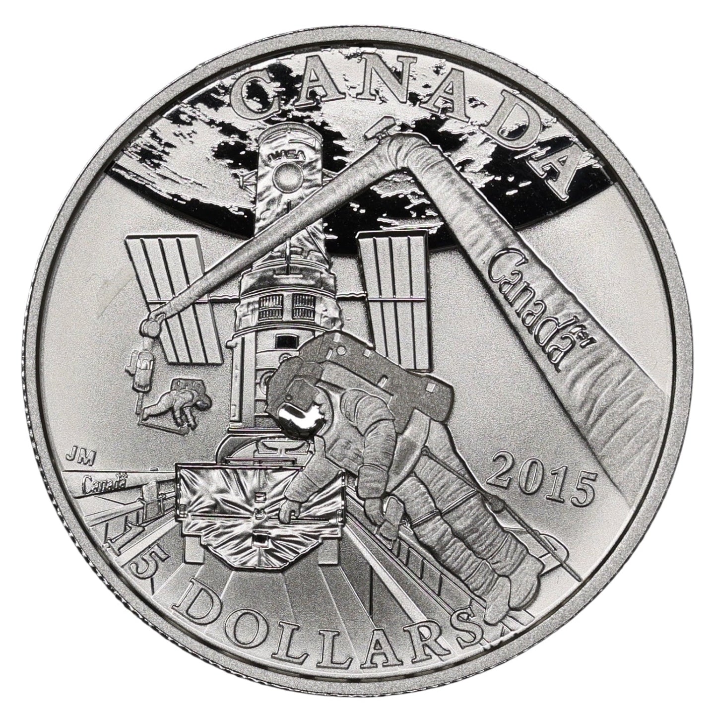Canada 15 Dollars Exploration spatiale 2015 Argent .999 silver Royal Canadian mint 23.17 gr