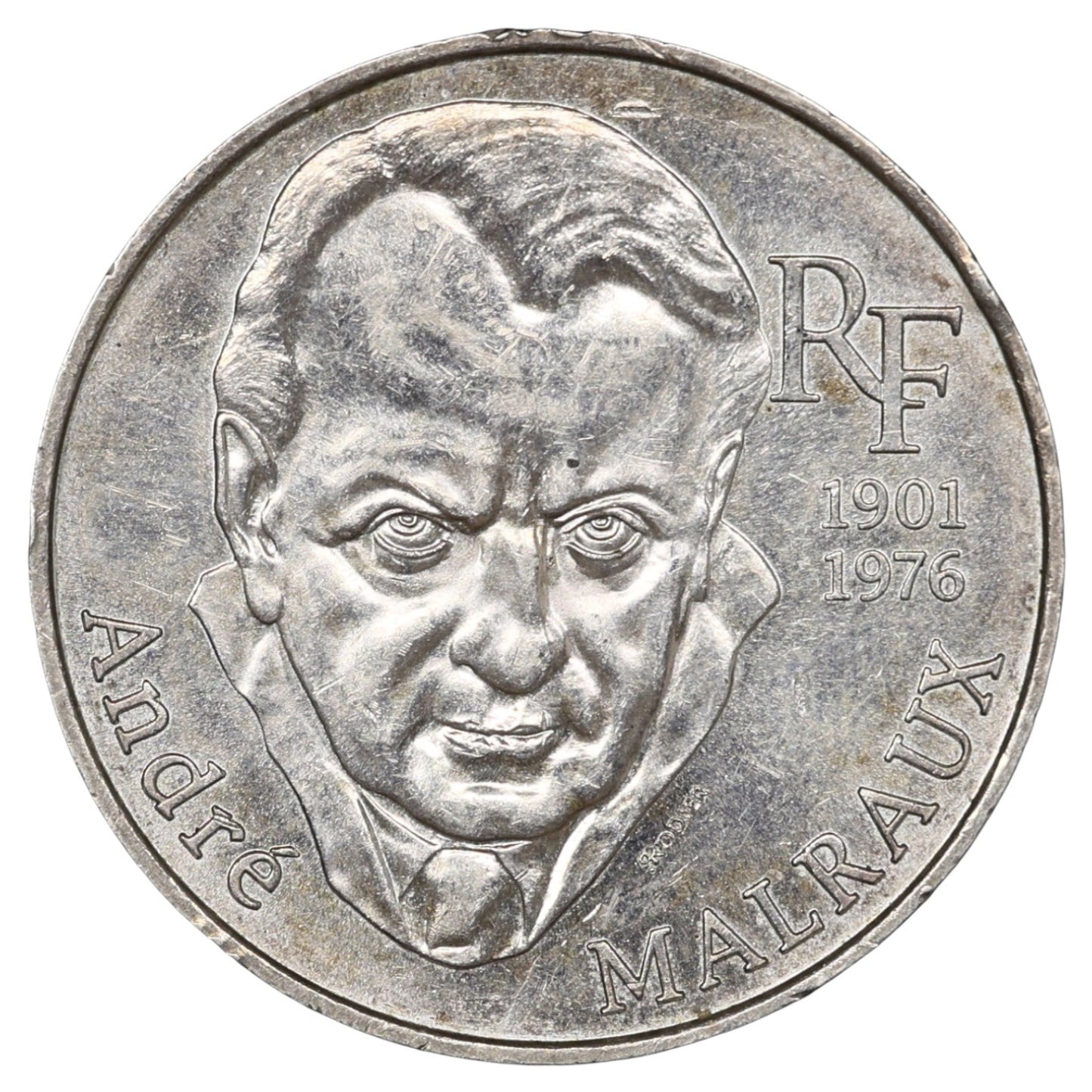 André Malraux 100 Francs 1997 Argent 15.13 gr