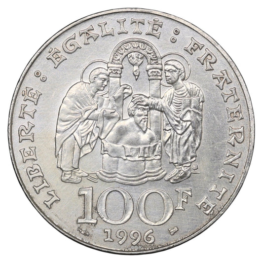 Clovis 100 Francs 1996 Argent 15.04 gr