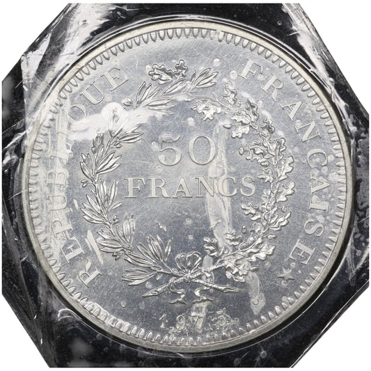 Hercule 50 Francs 1975 Argent issue du coffret FDC
