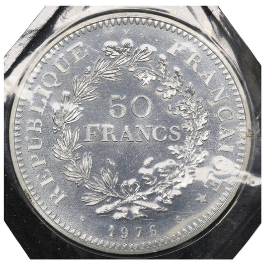 Hercule 50 Francs 1976 Argent issue du coffret FDC