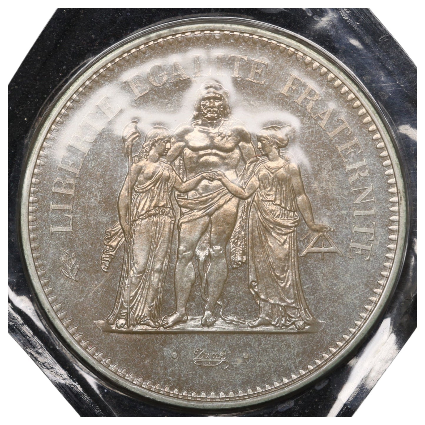 Hercule 50 Francs 1976 Argent issue du coffret FDC