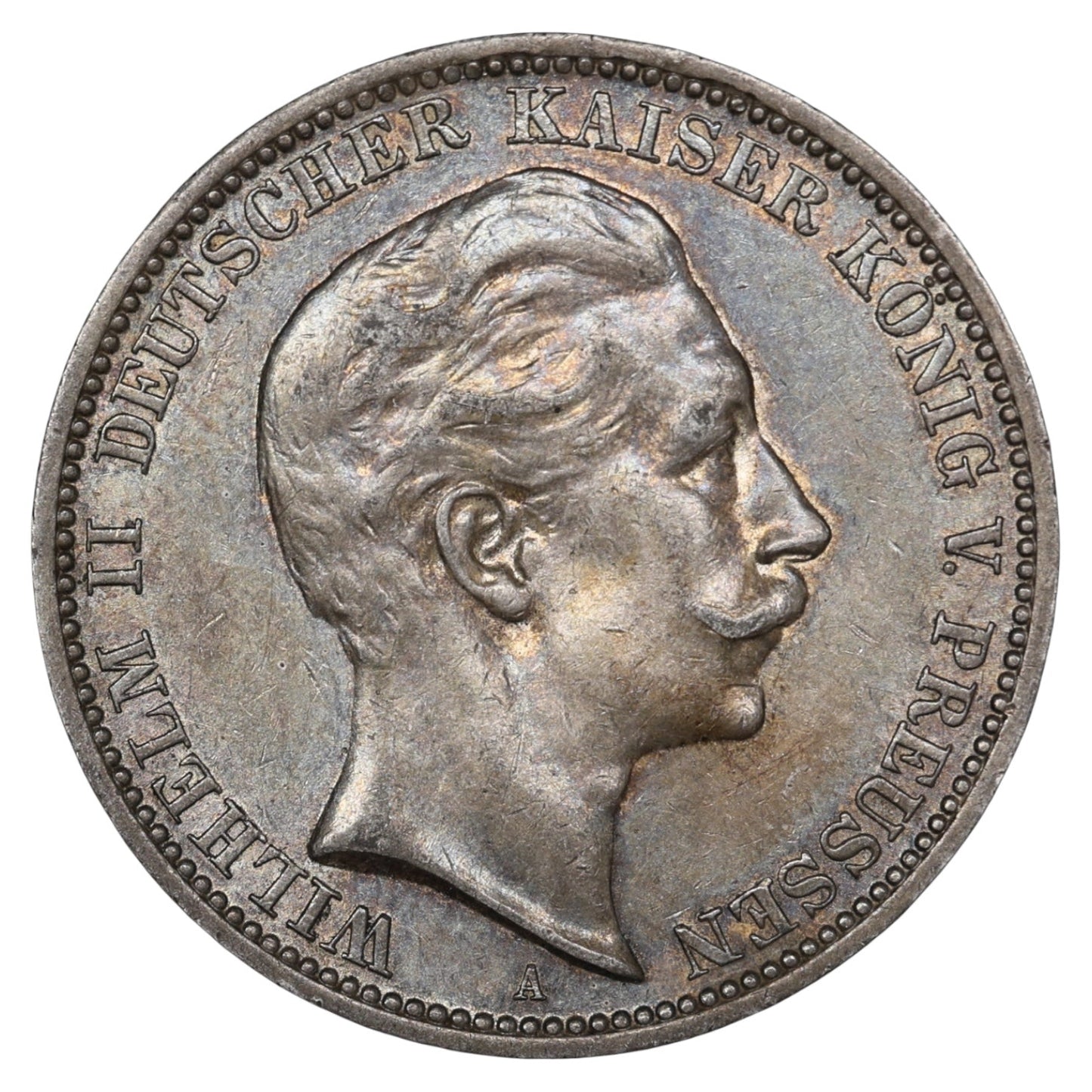 Allemagne Prusse Guillaume II (1888-1918) 3 Mark Argent 1911 A Berlin 16.66 gr