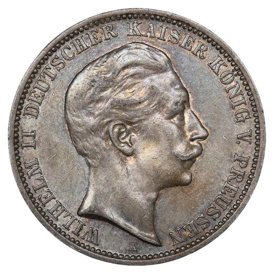 Allemagne Prusse Guillaume II (1888-1918) 3 Mark Argent 1911 A Berlin 16.66 gr