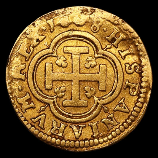 Espagne Philippe III (1598-1621) 1 Escudo Or 1608 C Ségovie 3.25 gr