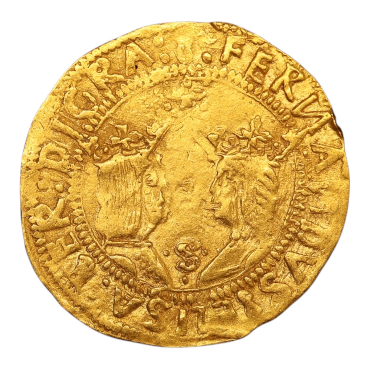 Espagne Isabelle et Ferdinand (1474-1504) Double Excellente Or 7.00 gr Séville