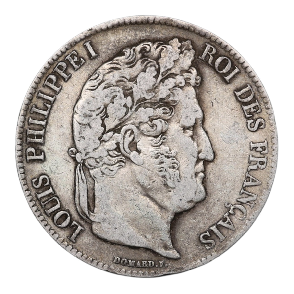Louis-Philippe Ier (1830-1848) 5 Francs Argent 1838 B Rouen Domard 2ème type 24.85 gr