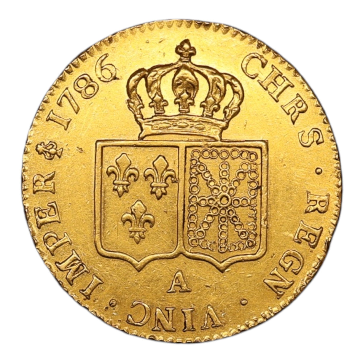 Louis XVI (1774-1792) Double Louis d'or à la tête nue 1786 A Paris 15.25 gr
