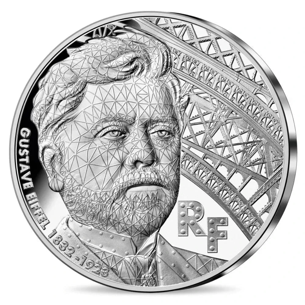 Monnaie de Paris 10 Euros 2023 BE Gustave Eiffel Argent .999 Dans son coffret