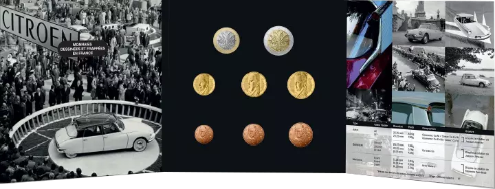 Monnaie de Paris Coffret Miniset BU 2025 DS Automobiles 70 ans