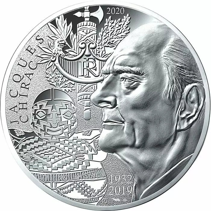 France 20 Euros Argent Belle Épreuve BE 2020 Jacques Chirac 18 gr Monnaie de Paris
