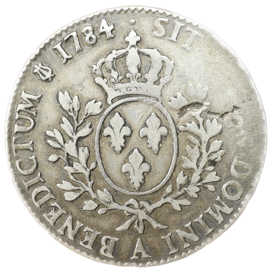 Louis XVI (1774-1792) Écu aux branches d'olivier 1784 A Paris argent 27,75 gr