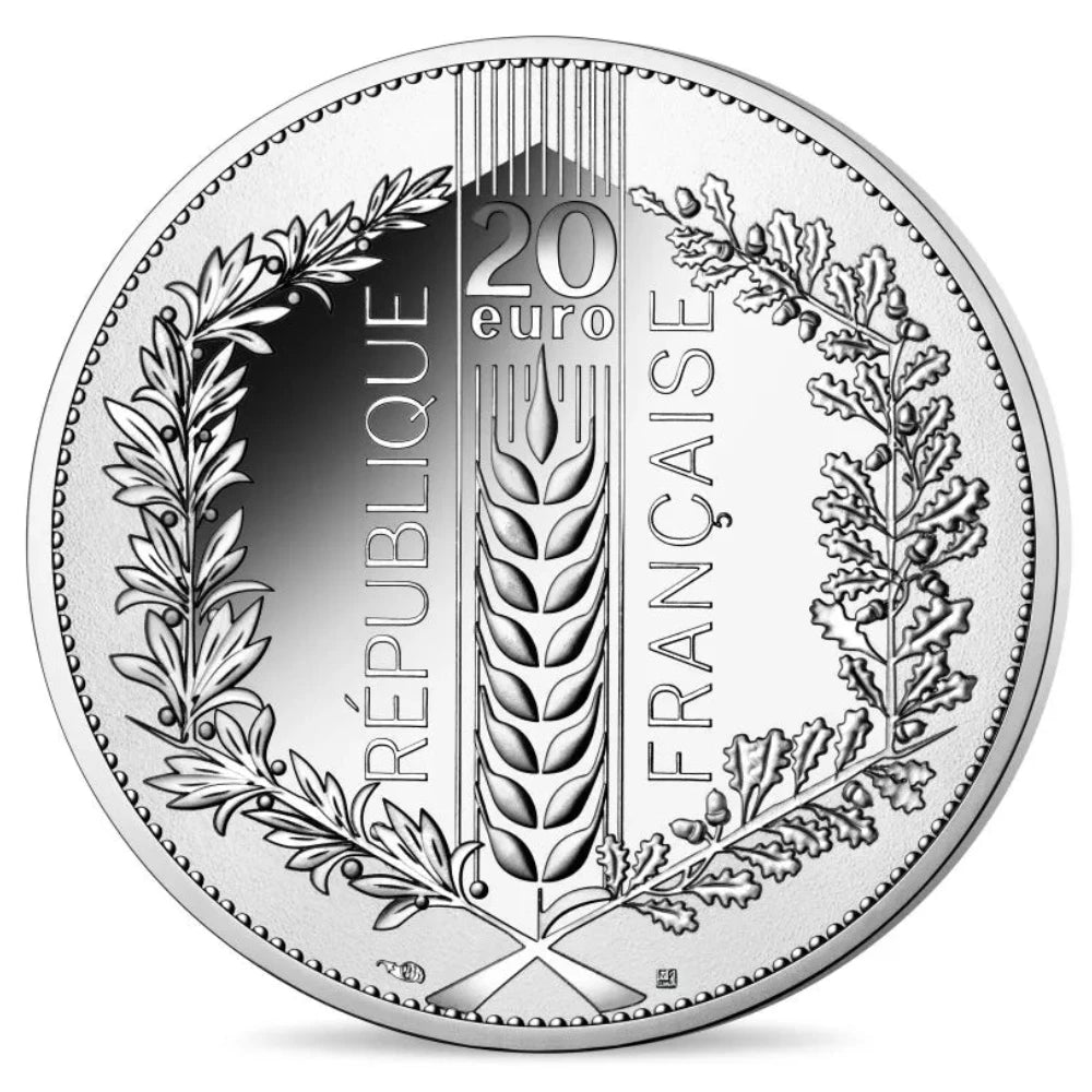 Monnaie de Paris 20 Euros 2021 BE Natures de France Laurier Argent dans son coffret