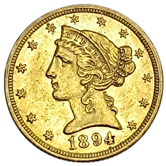 USA "LIBERTY HEAD" 5$ Or 1894 Five Dollars 8,35 gr SUP