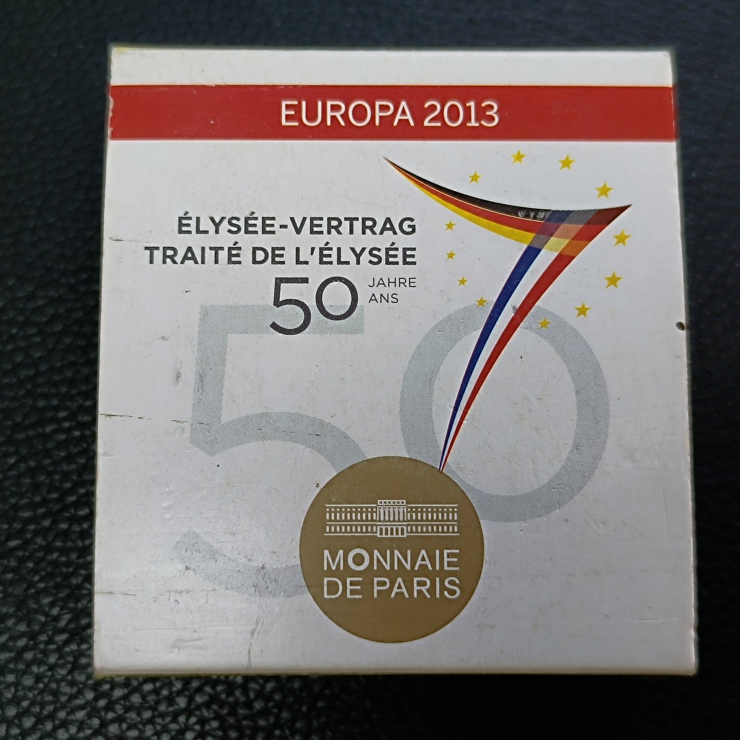 Monnaie de Paris 5€ Traité de l'Élysée Europa 2013 Or BE 1/2 gr