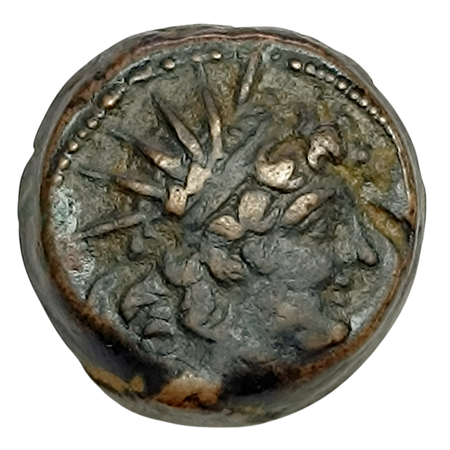 Grèce Antique Syrie Royaume séleucide Antiochus VIII (121-96 av JC) Unité cuivre Antioche 6.77 gr 18.5 mm