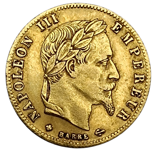 Napoléon III (1852-1870) 5 Francs 1863 BB Strasbourg Or 1.60 Gr