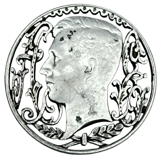 Belgique Albert Ier (1909-1934) 1 Franc 1914 Argent. Joli travail d'artiste. Argent 3.48 gr