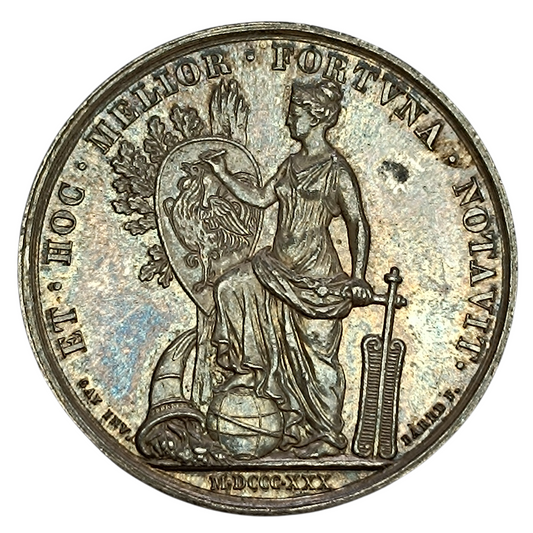 Lyon notaries token 1830 Silver 14.56 gr 32 mm