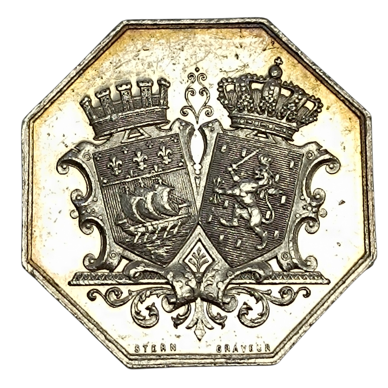 Jeton Banque de Paris et des Pays Bas Argent 21.83 gr 36 mm