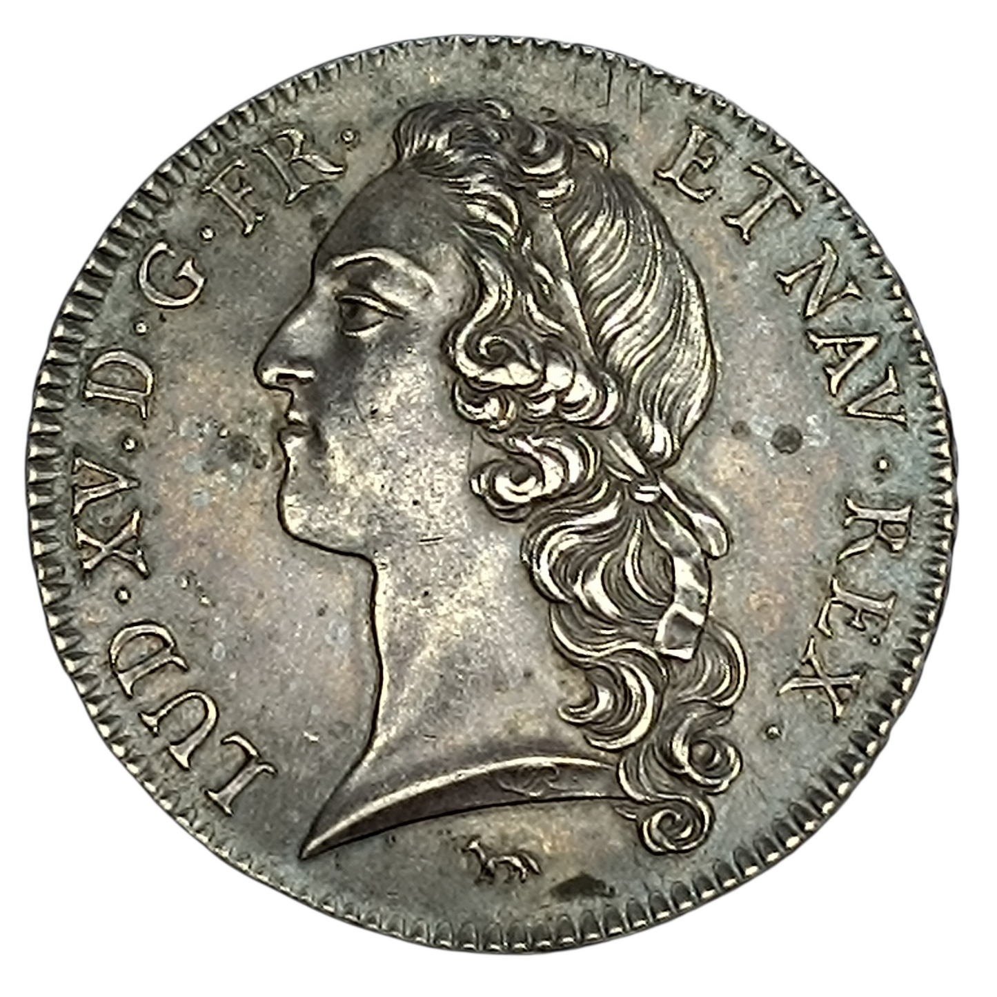 Louis XV (1715-1774) Présérie de l'écu au bandeau 1740 A Paris Argent 29.74 Gr