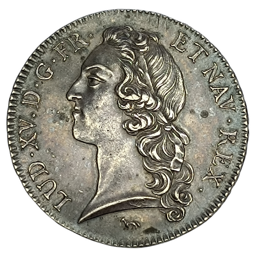 Louis XV (1715-1774) Présérie de l'écu au bandeau 1740 A Paris Argent 29.74 Gr