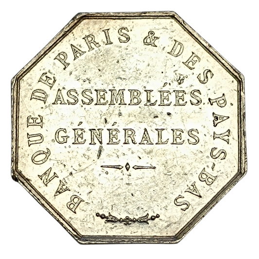 Jeton Banque de Paris et des Pays Bas Argent 21.83 gr 36 mm
