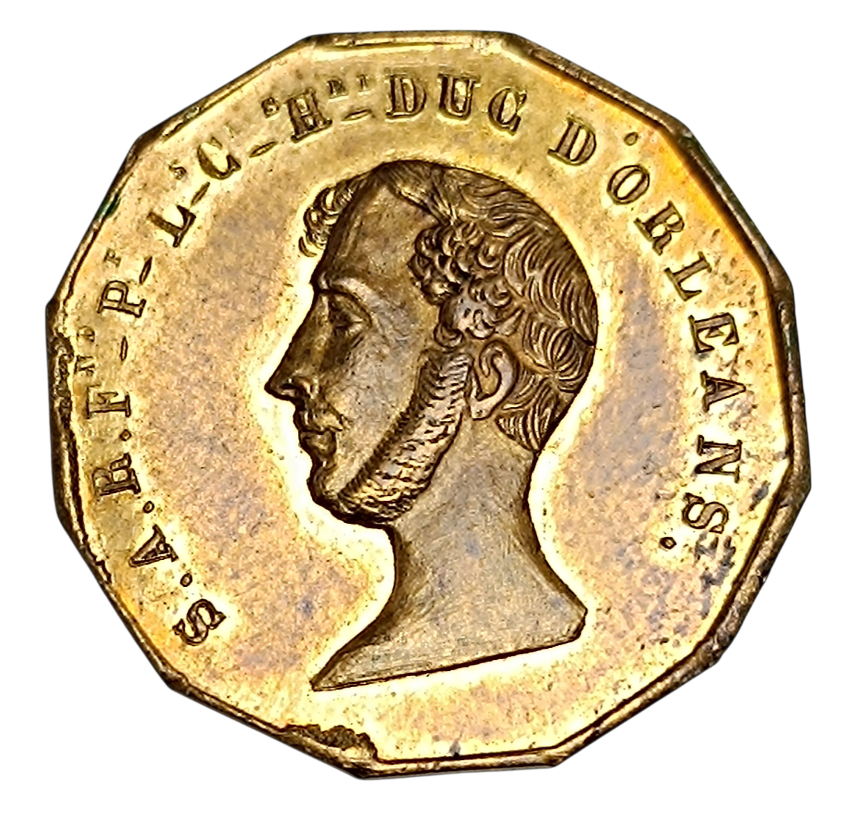 Duke of Orleans Duke Souvenir of the deplorable event of July 13, 1842 5.23 gr