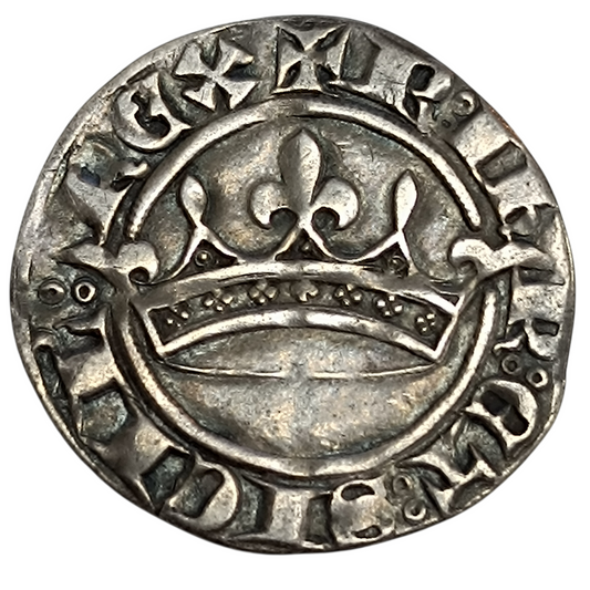 Comté de Provence Robert d'Anjou (1309-1343) Sol coronat Avignon Argent 2.08 gr