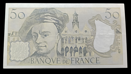 Billet 50 Francs Quentin de la Tour 1991. B.66. État SPL
