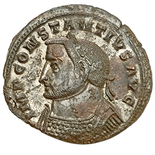 Constance Ier Chlore (305-306) Follis Genio Populi Romani Lyon 9.99 gr