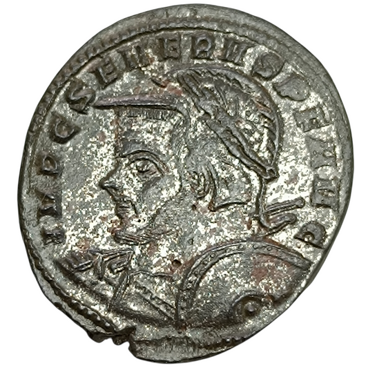 Sévère II (306-307) Follis FIDES MILITVM AVGG ET CAESS NN Aquilée 8.76 gr