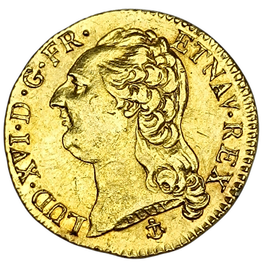 Louis XVI (1774-1792) Louis d'or aux écus accolés 1788 H La Rochelle 7.58 gr