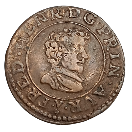 Principauté d'Orange - Frédéric Henri de Nassau - Double tournois - 1637 - 2.99 gr