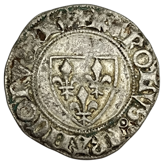 Charles VI (1380-1422) Blanc guénar Toulouse 2.12 gr