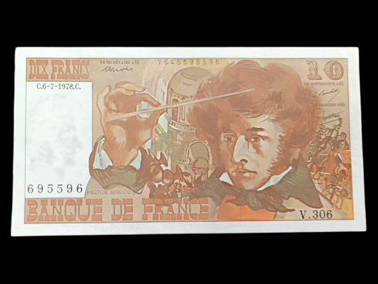 Billet 10 Francs Hector Berlioz 6-7-1978. V.306. État neuf