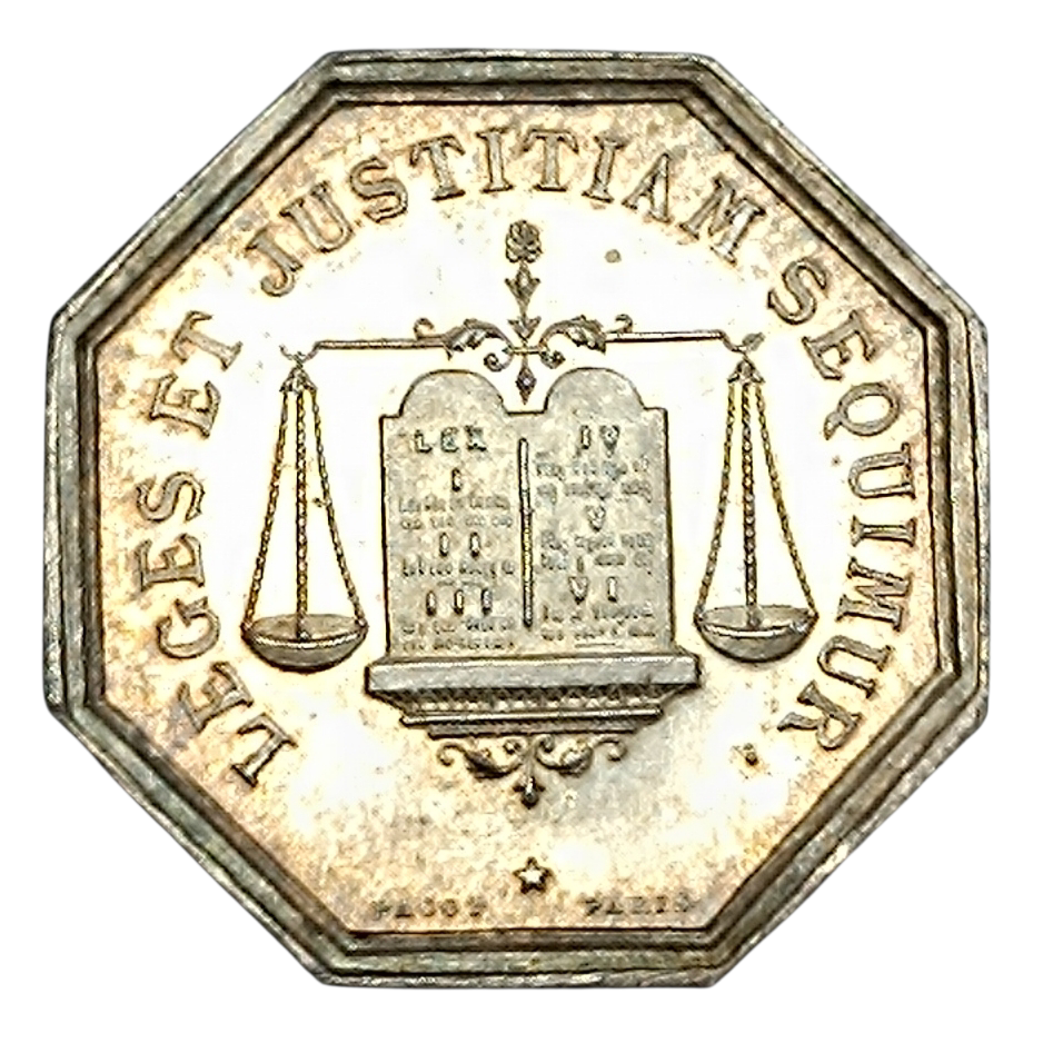 Jeton Notaires de Chateauroux (Indre) Argent 12.76 gr 28 mm