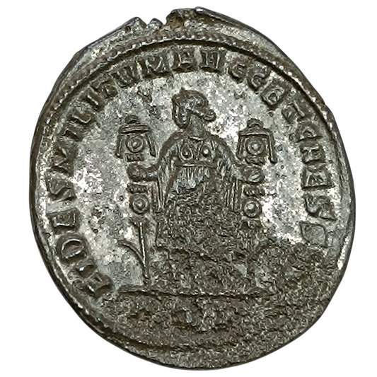 Sévère II (306-307) Follis FIDES MILITVM AVGG ET CAESS NN Aquilée 8.76 gr