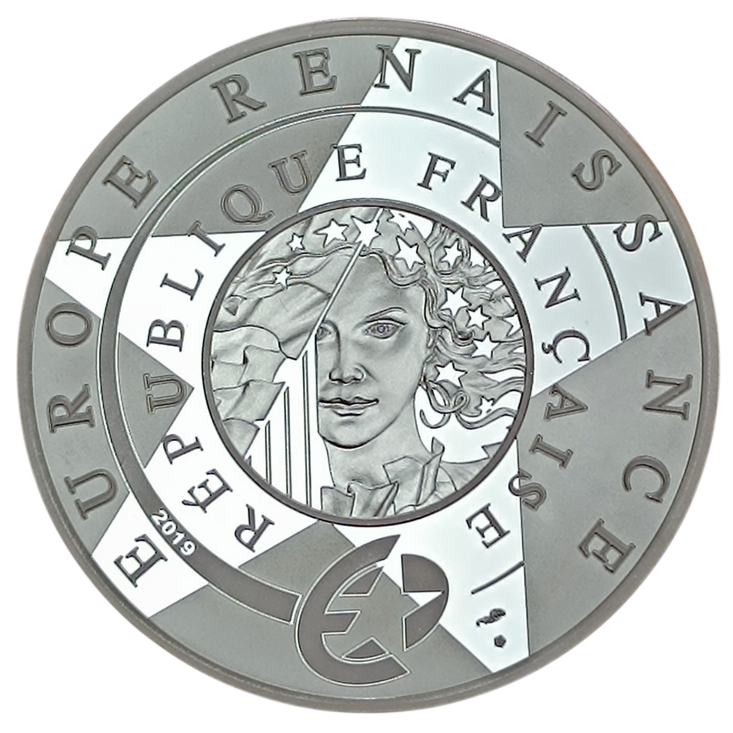 10 Euros Époque renaissance Léonard de Vinci 2019 BE argent 22.2 gr sous capsule