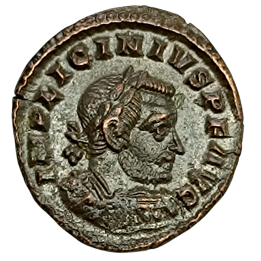 Licinius (308-324) Follis Genio Pop Rom Londres 3.39 gr 21 mm