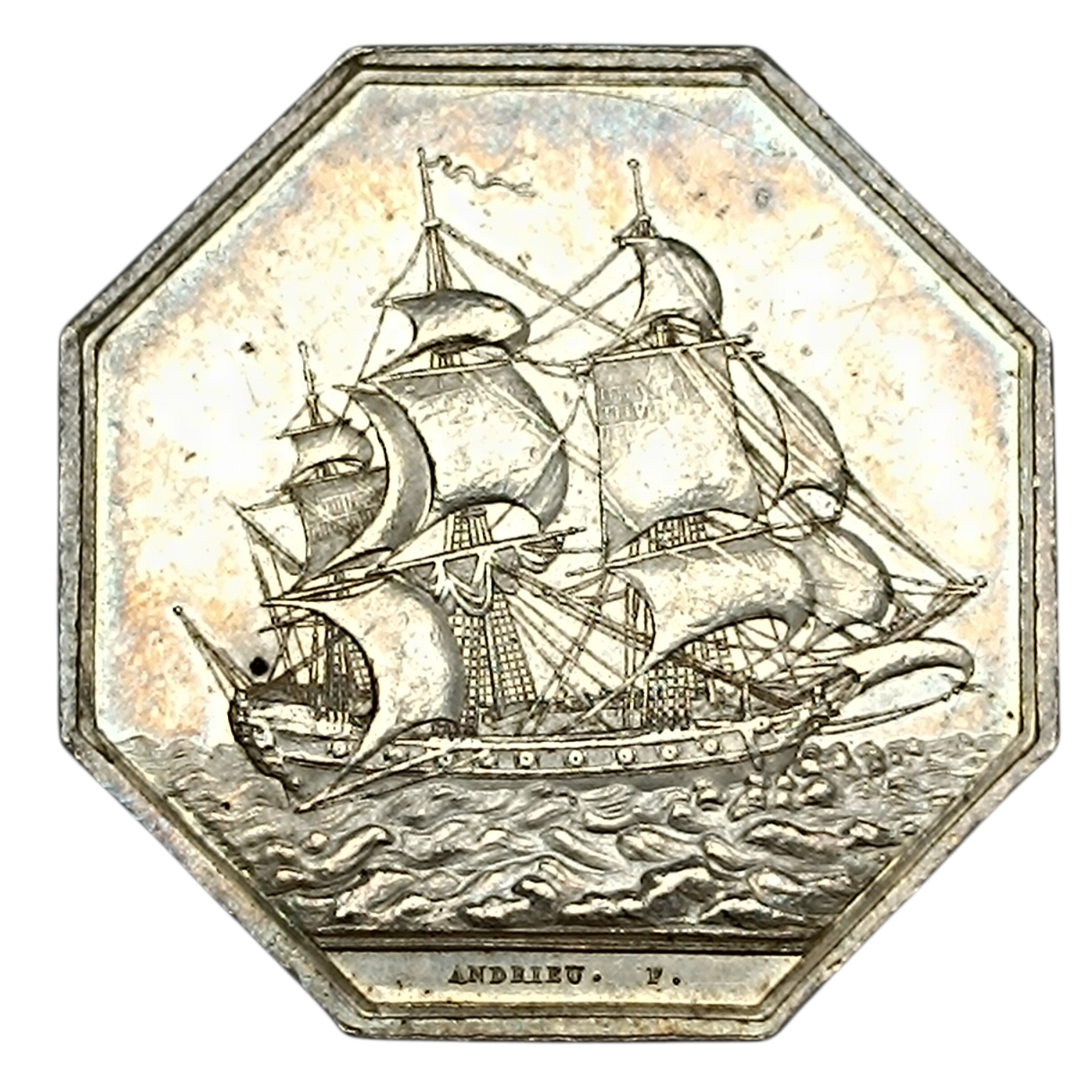 Jeton Chambre de commerce de Paris Argent 18.11 gr 36 mm