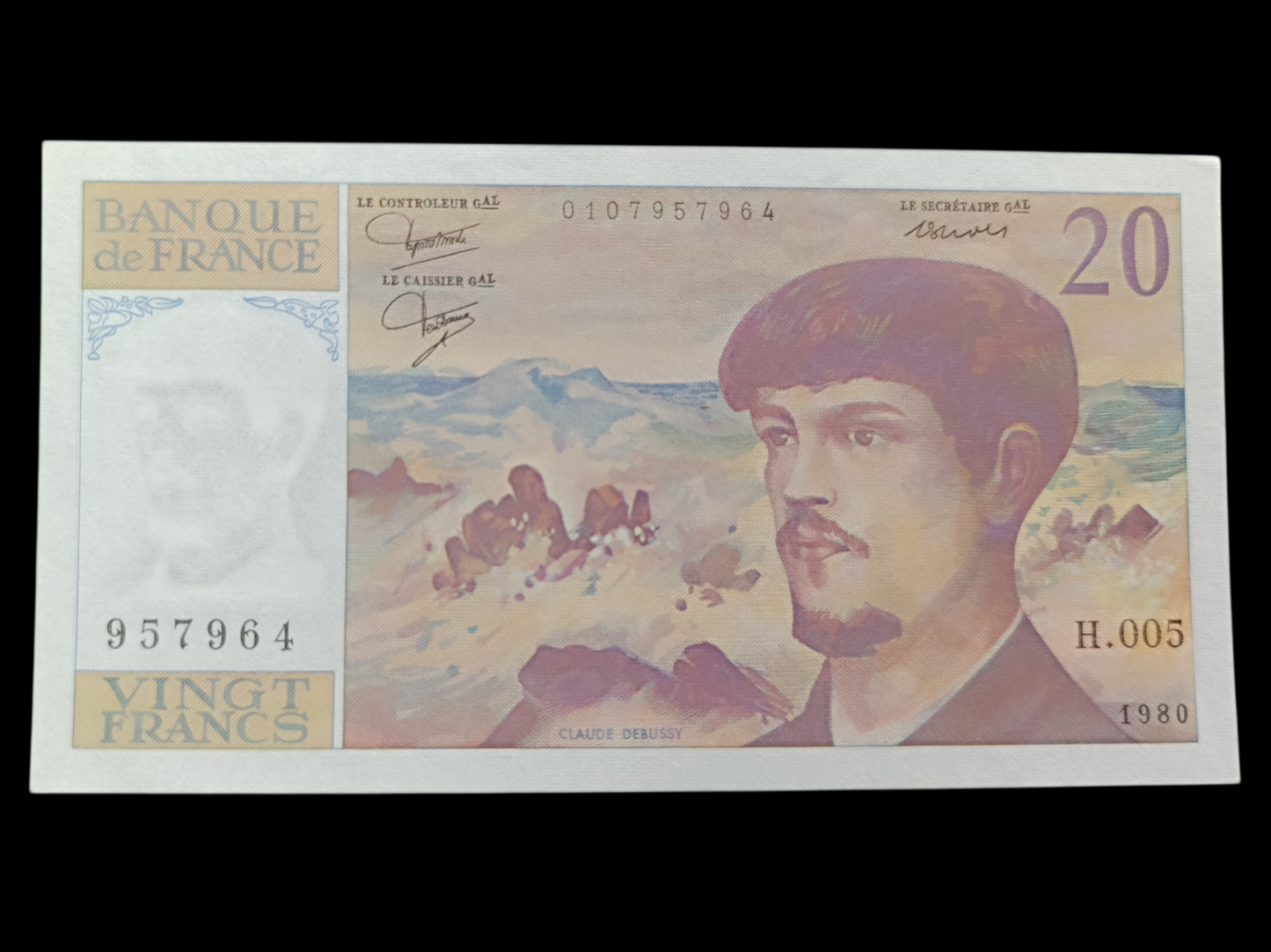 Billet 20 Francs Debussy 1980. H.005. État neuf