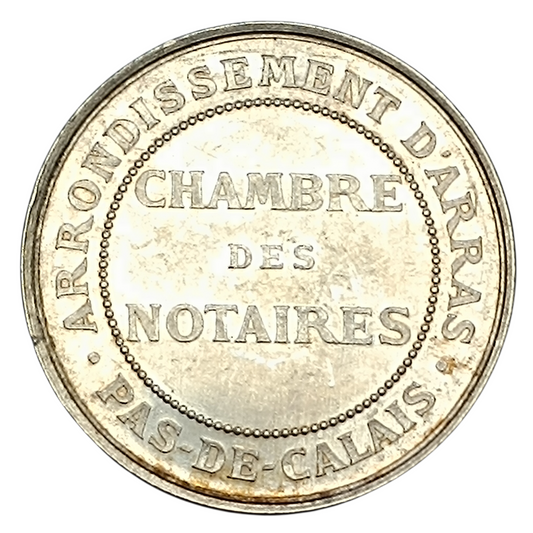 Jeton Arrondissement Arras Chambre des Notaires argent 15.94 gr 35 mm