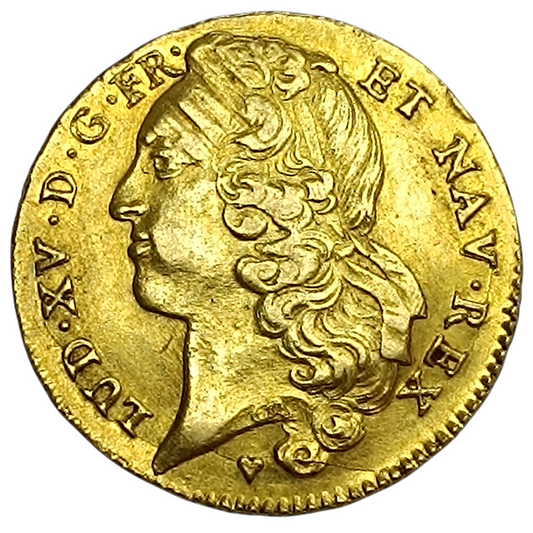 Louis XV (1715-1774) Double Louis d'or au Bandeau 1756 sur 1746 BB Strasbourg 16.24 gr