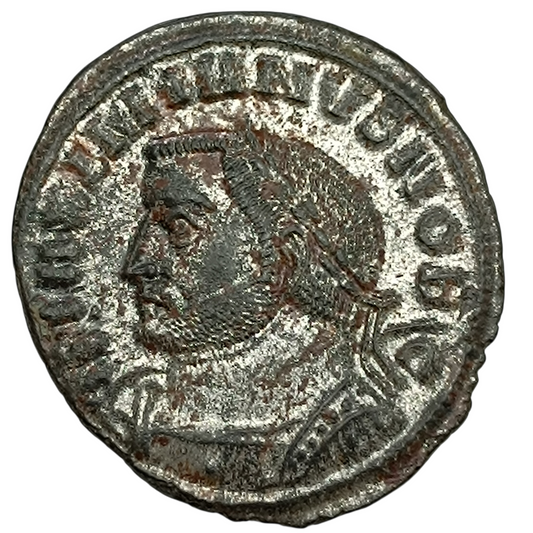 Constance I (305-306) Follis PLC Lyon R/ GENIO POP-VLI ROMANI 8.45 gr