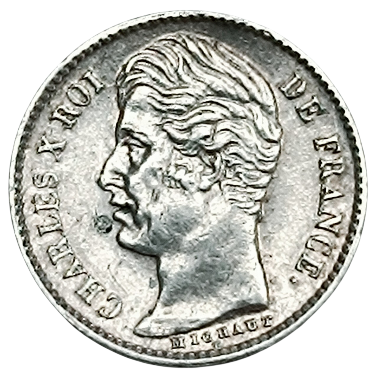 Charles X (1824-1830) 1/4 Quart de franc 1829 W Lille Argent 1.31 gr