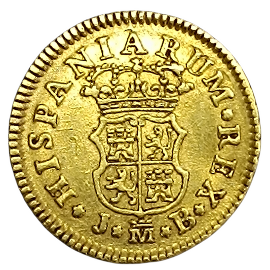 Espagne 🇪🇸 Ferdinand VI (1746-17859) 1/2 Escudo Or 1755 M Madrid 1.75 gr