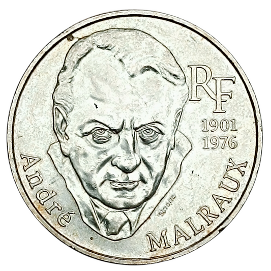 André Malraux 100 Francs 1997 Argent 15.09 gr