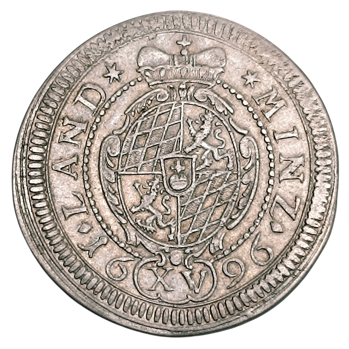 Allemagne Bavière Maximilien II Emmanuel (1679-1726) 15 Kreuzer 1696 Billon 5.62 gr